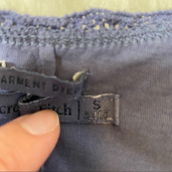 🔥SOLD🔥Abercrombie & Fitch Tank Top Slate Blue Size Small - Picture 12 of 16